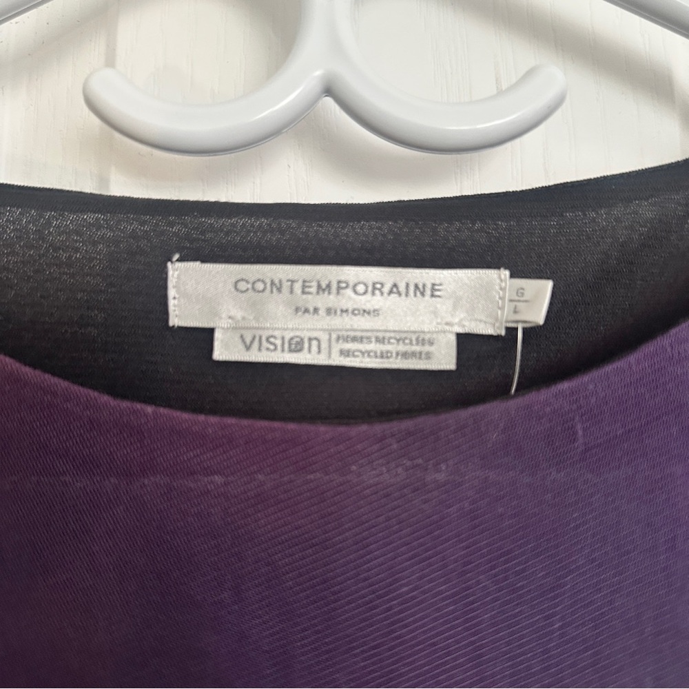 Women's Purple Long Sleeve Top Large - Picture 2 of 7